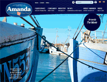 Tablet Screenshot of amanda-seafoods.dk